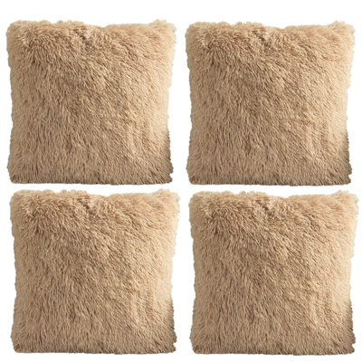 Faux Fur Throw Pillow