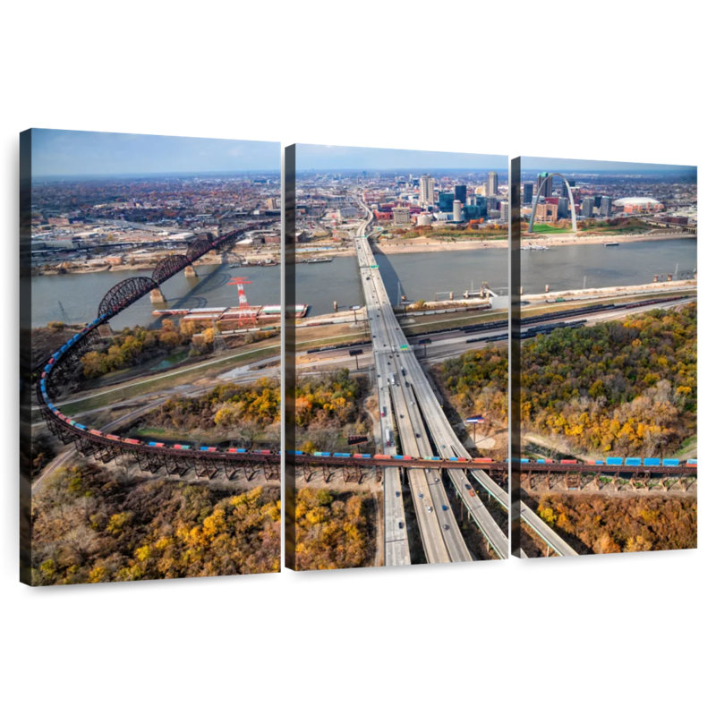 Road To St. Louis, 42" H x 65" W