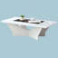 Table basse 1Pc White Finish