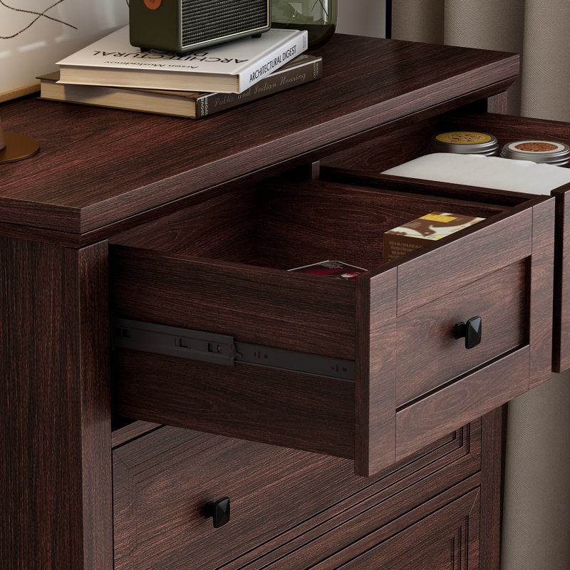Eurlit Farmhouse 6 Drawer 31.4" W Dresser For Bedroom, Living Room