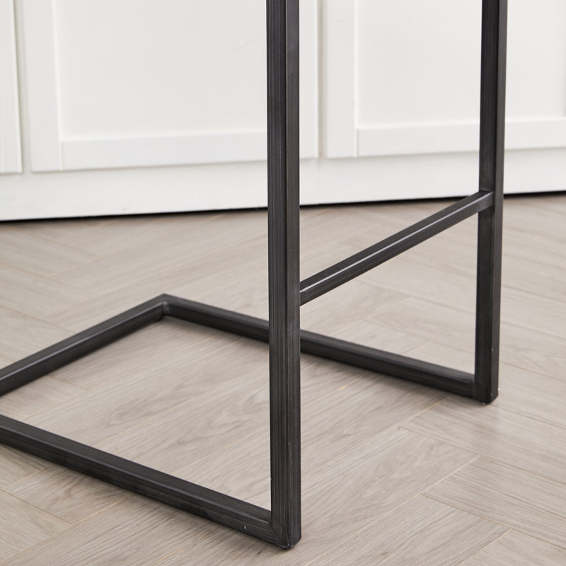Tabourets de bar durables avec tissu texturé, conception moderne pour la maison et la cuisine