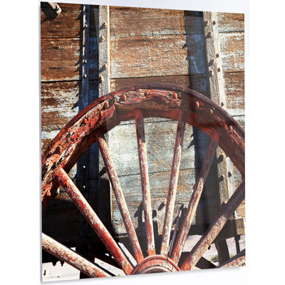" Old Brown Cart Wheel "