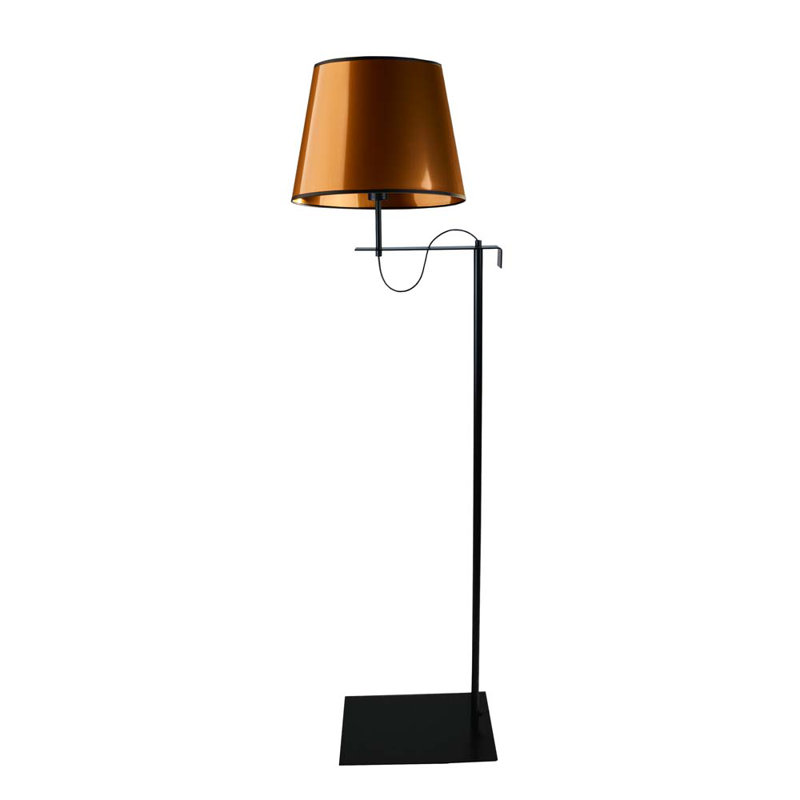 Jonesville 170cm Swing Arm Floor Lamp, Copper