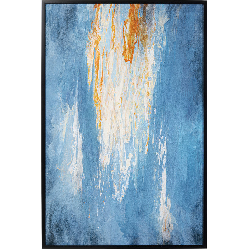Artistas Blue Framed Painting
