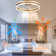 Desnoyer 19.7 inch Smart APP Low Profile Ceiling Fan Remote Control 6-Speed Flush Mount LED Lighting