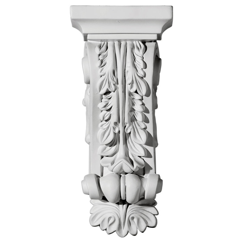 White Polyurethane Decorative Damon Corbel
