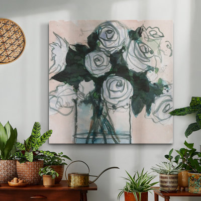 Floral Bunch II - Toile tendue avec châssis de qualité supérieure - prête à être accrochée