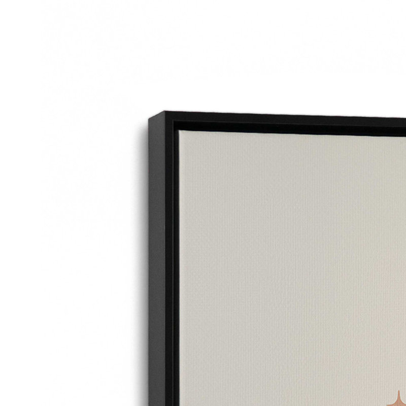 «Lunar Blossom», reproduction sur toile, Satin Black Floater Frame, 48.75" H x 32.75" W