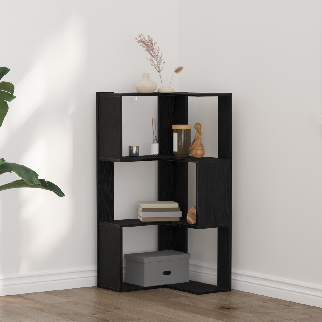 Corner Bookcase Tier Corner Bookshelf Corner Rack Engineered Wood