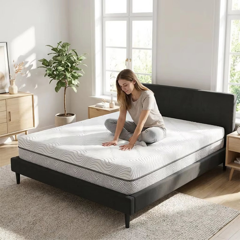 Irma Gel Cooling Memory Foam Mattress Two Side Sleep 20cm Medium Firm, Double (4'6)