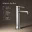 Robinet de lavabo vasque à poignée simple avec drain occasion-75081530-124652304
