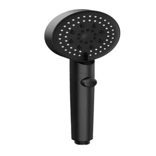 Pomme de douche à main 6 fonctions noire, haute pression