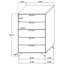 Commode rectangulaire 5 tiroirs Lexie