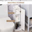 Armoire à papier hygiénique, armoire de coin pour petite salle de bain