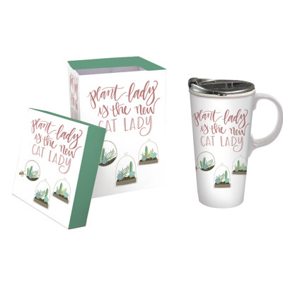 Cypress Home Porcelain China Travel Mug