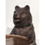 Bronze Bear Holding Tray Sculpture