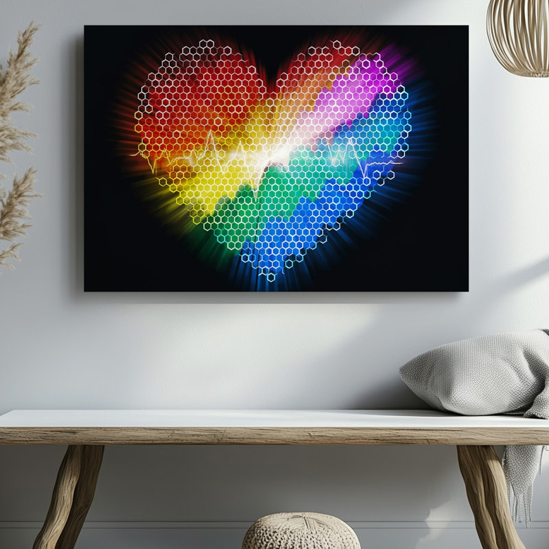 Reproduction d'art sur toile, "Abstract", H 20 po x l 30 po