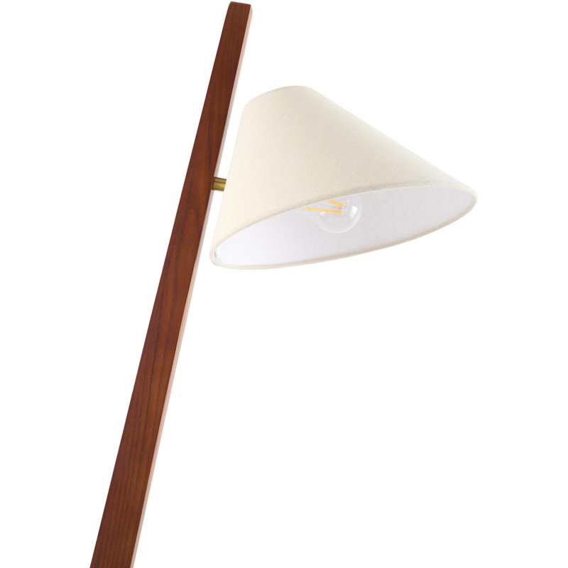 Lampe sur pied Kuchmel, Marron foncé