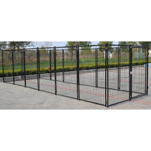 Ellishia 47.25'' H Panel Metal Yard Kennel