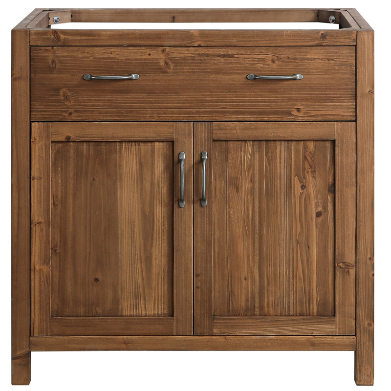 Base de meuble-lavabo simple 35,25 po Whiteley en noyer seulement