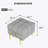 Rectangle Tufted Upholstered Leather Ottoman-62287707