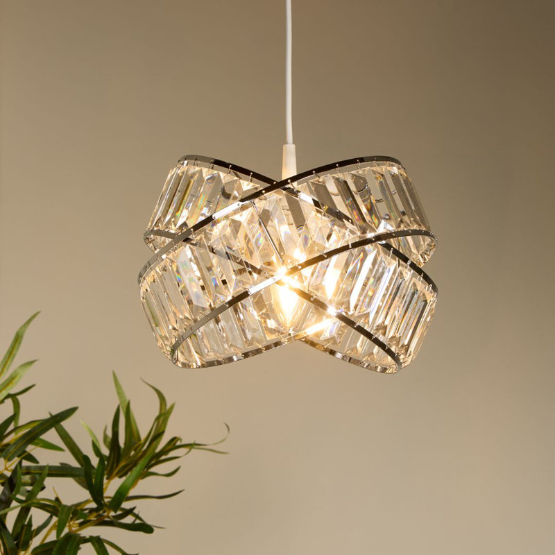 185cm H Round Pendant Shade ( Uno ), Clear