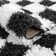 Tapis noir / blanc Atiray