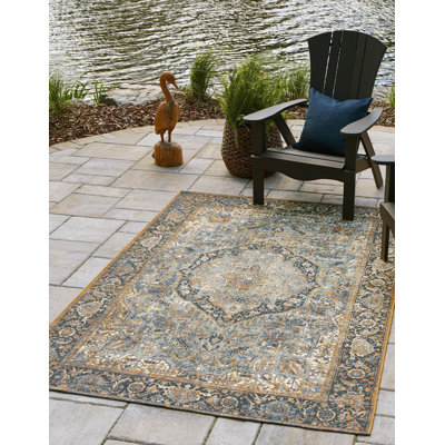 Tapis traditionnel bleu Blue_Unique Loom Nosara