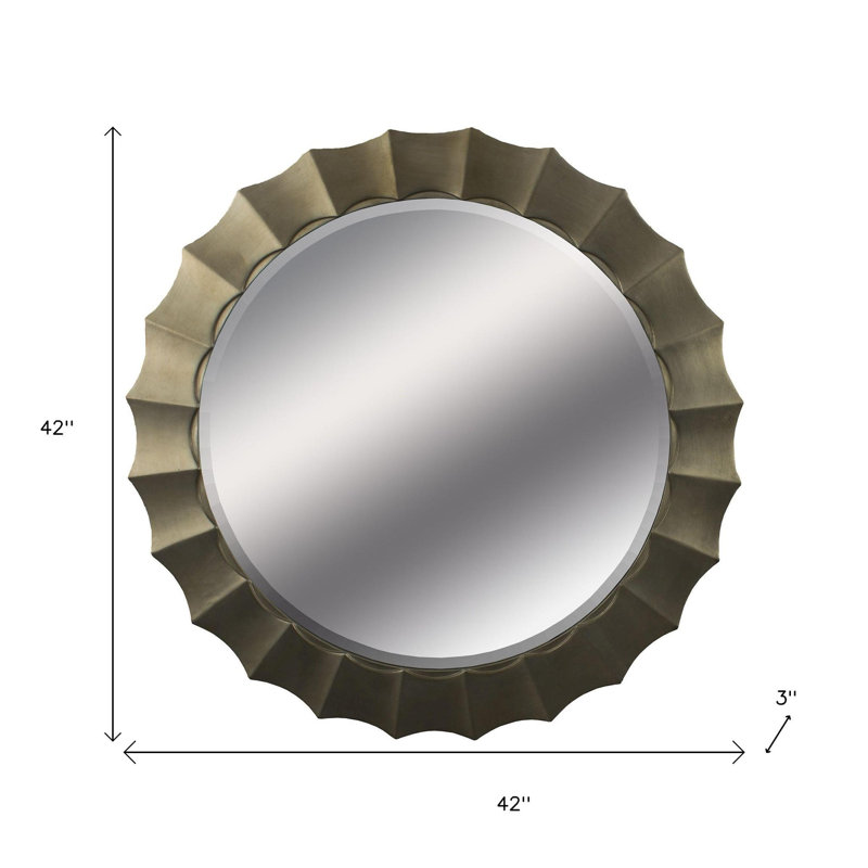 42" Bronze Round Accent Mirror