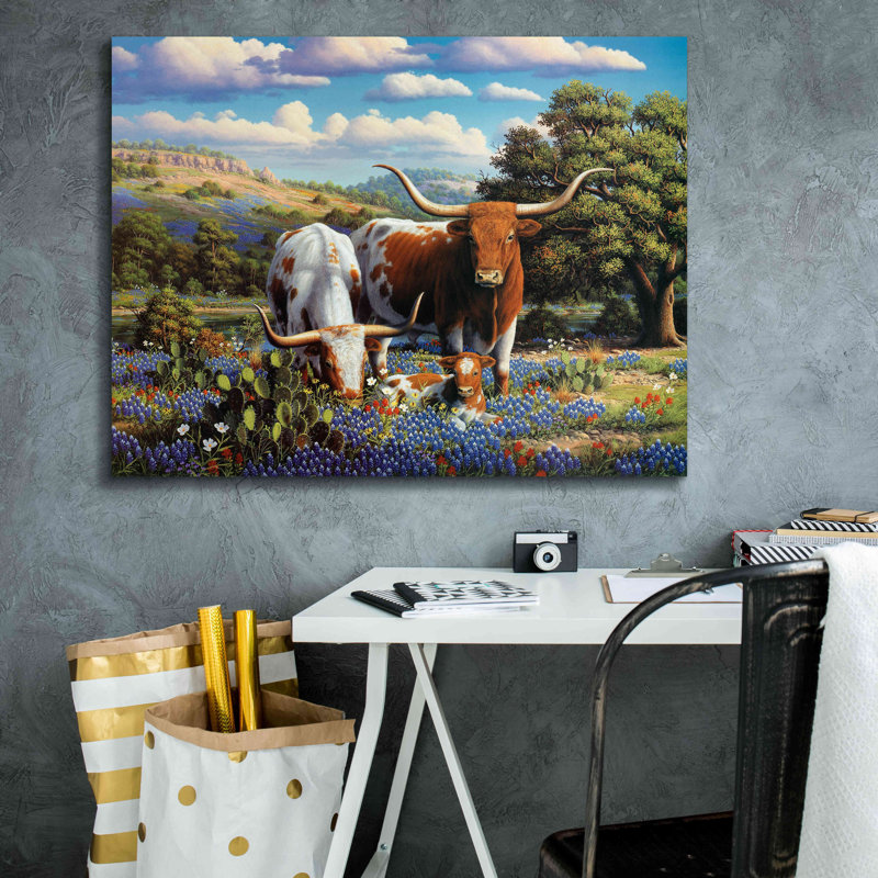 «Living Legends» par R. Hed, art mural sur toile, L 34 po x H 26 po x P 1,5 po