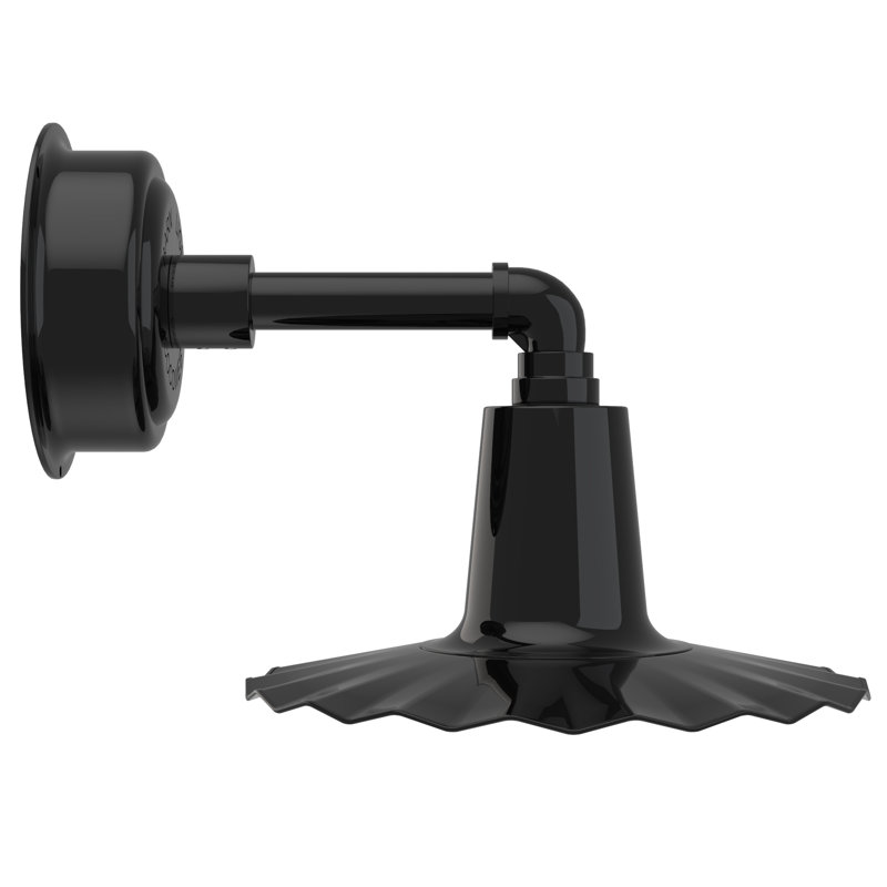 Luminaire de grange d’extérieur Iris, Noir