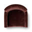 Fauteuil de salle à manger classique entièrement rembourré en chenille avec roulettes dissimulées-1496671569-1496671572