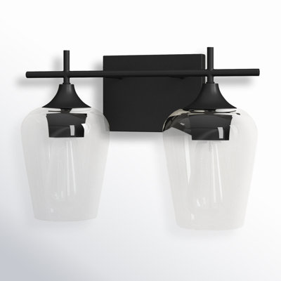 Breena 2 Light Transparent Dimmable Vanity Light