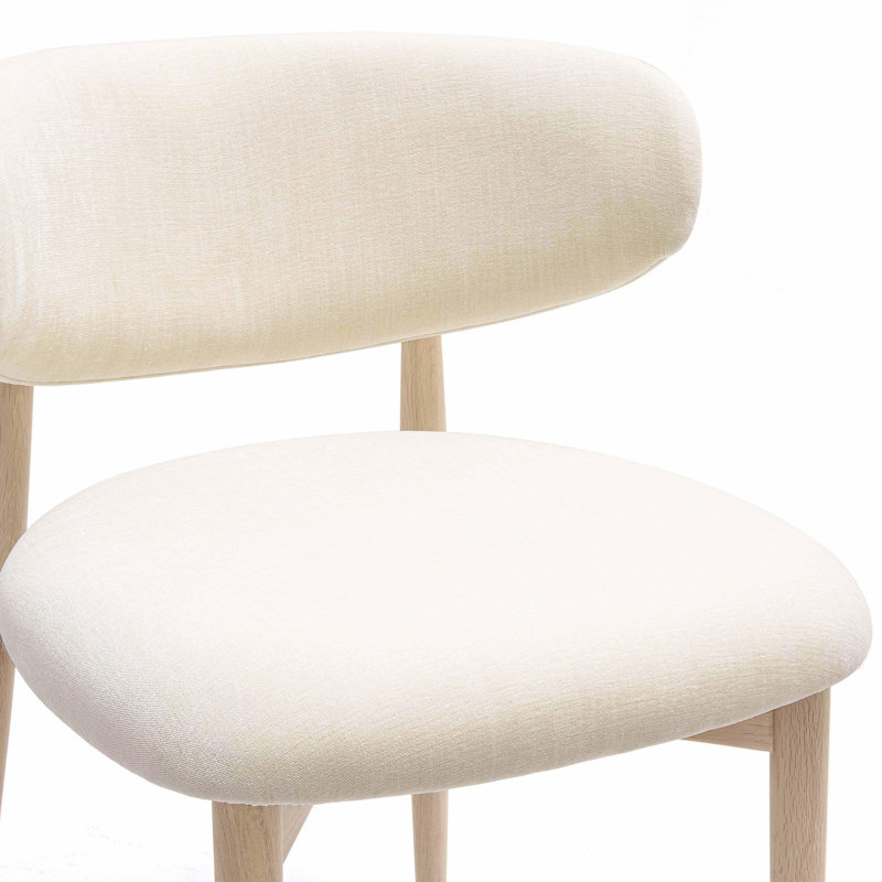 Lofland Forest Performance Textured Velvet Counter Stool, Light Brown, Cream