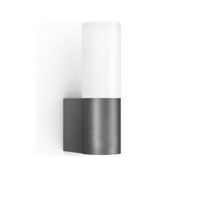 LED Outdoor Wall Light L 605 Anthracite Opal Glass No Sensor