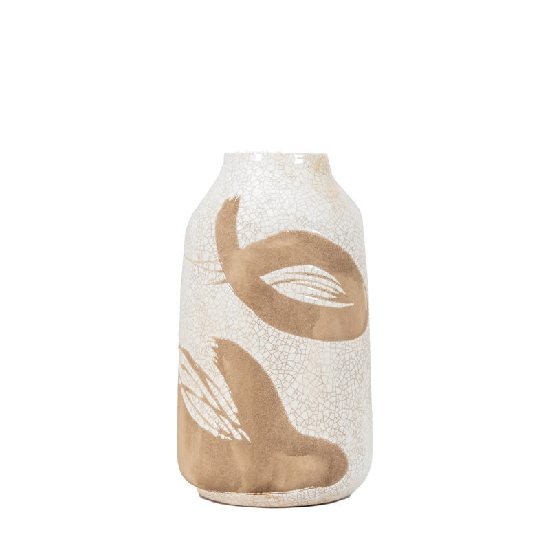 Albria Stoneware Table Vase, 25.5cm H x 14.5cm W x 14.5cm D