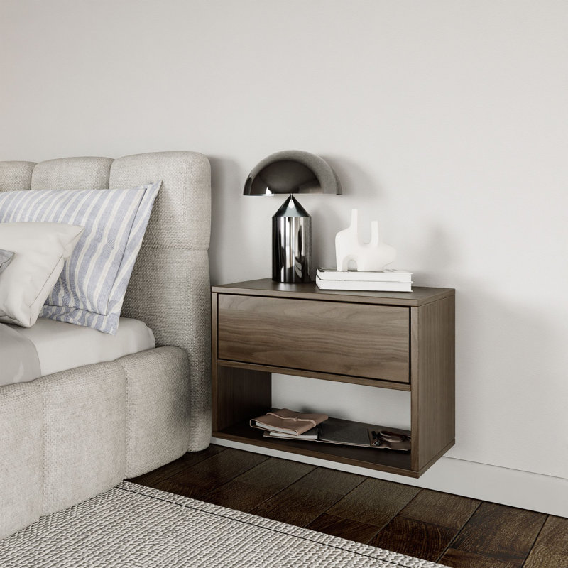 50cm W Manufactured Wood Bedside Table