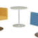 Ares Pedestal End Table in White