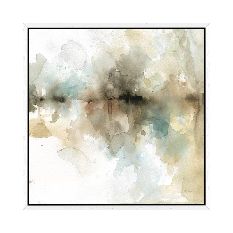 Island Mist II by Carol Robinson - Painting on Canvas, White Framed, 45.72 cm H x 45.72 cm W