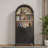 Tall Arched Bookcase With Storage