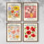 «Vintage Floral Print», impression encadrée - ensemble de 4-214442902-214442900