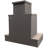 Rectangle Stucco Propane Smokeless Outdoor Fireplace