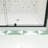 50-54" W X 71" H Piovt Swing Glass Shower Door-111837203