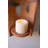  16.5" Clay Roofing Tile Candle Holder with Flowers