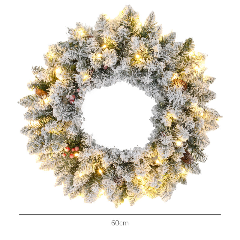 Faux Lighted Other 60cm Wreath