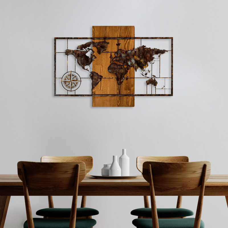 Accessoire mural décoratif en bois