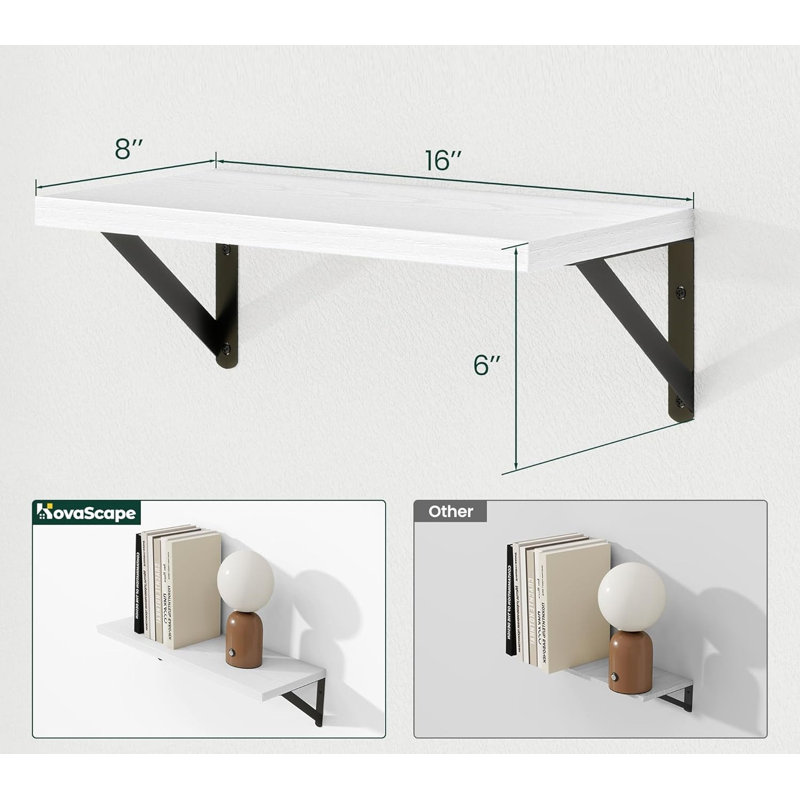 3 Piece Wood Floating Shelf