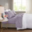 4-Piece Queen Cooling Cotton Blend Sheet Set, Purple