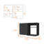 Armoire de rangement murale empilable avec 2 tablettes latérales et 2 portes avec 2 tablettes latérales-1269385806