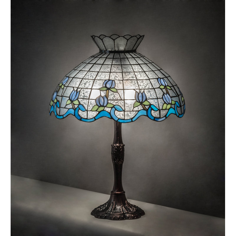 Aqib Table Lamp, Blue/Clear 